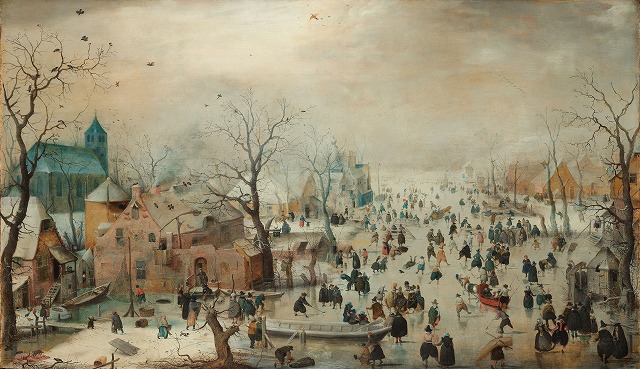 ヘンドリック・アーフェルカンプ 『スケートをする冬の風景』