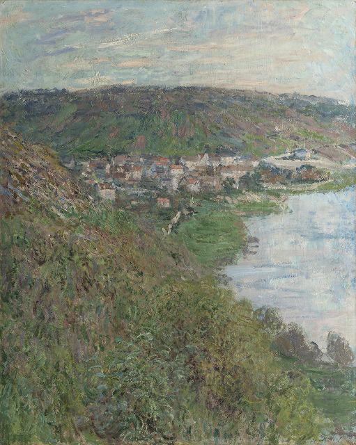 クロード・モネ『ひなげしの小道』Claude Monet｜View of Vétheuil｜1880｜image via Los Angeles County Museum of Art