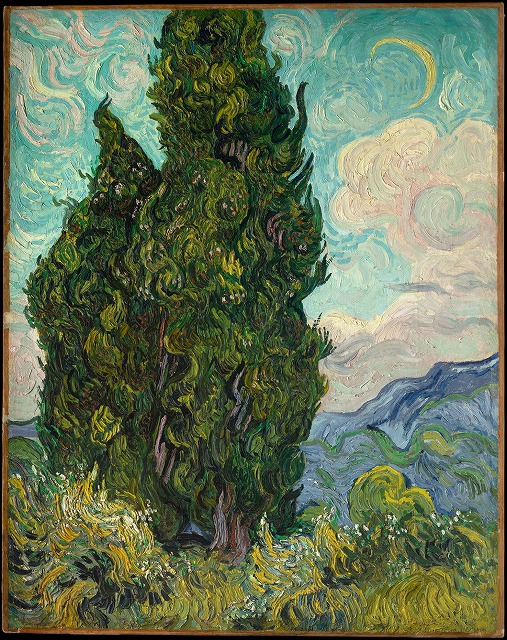 フィンセント・ファン・ゴッホ『二本の糸杉』image via Metropolitan Museum of Art