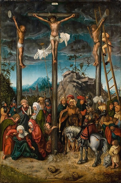 ルーカス・クラナッハ『キリストの磔刑』image via Statens Museum for Kunst