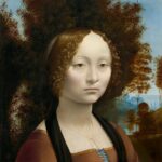 レオナルド・ダ・ヴィンチ『ジネーヴラ・デ・ベンチの肖像』Leonardo da Vinci｜Ginevra de' Benci [obverse], c. 14741478｜image via National Gallery of Art
