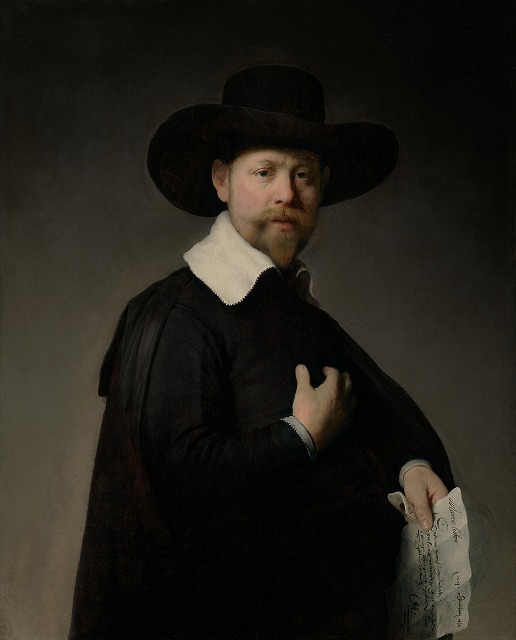 レンブラント・ファン・レイン『マルティンルターの肖像』Rembrandt van Rijn｜Portrait of Marten Looten｜1632｜image via Los Angeles County Museum of Art